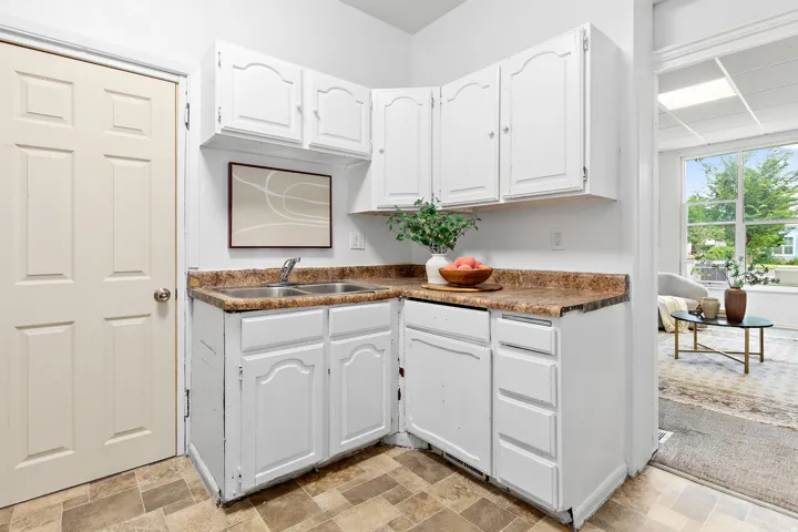 Unit 371. 2 bed 1 bath. Includes basement storage area.