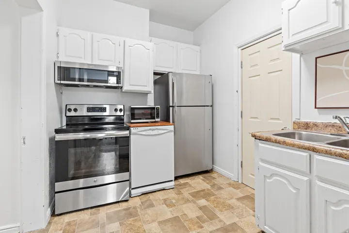 Unit 371. 2 bed 1 bath. Includes basement storage area.