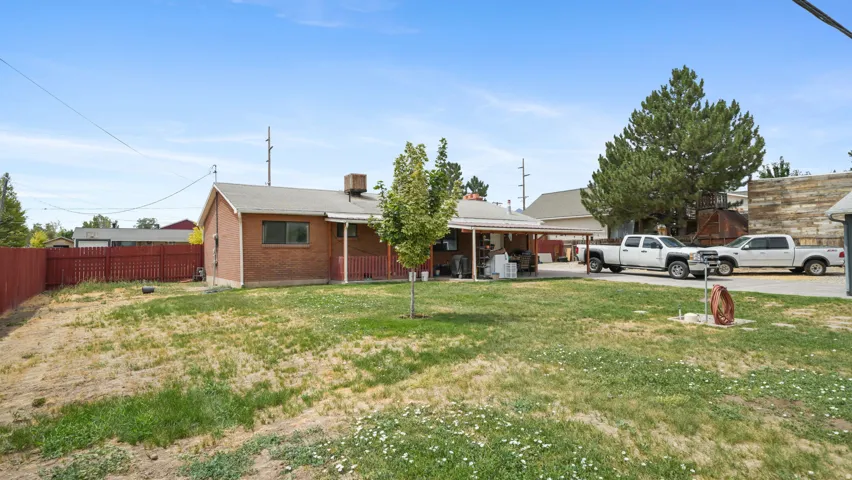 Back of house and yard