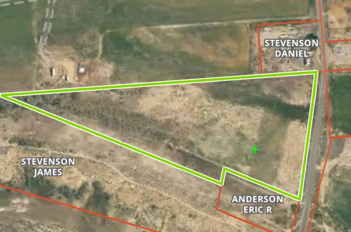 Property Boundary Map. Illustrating the property's perimeter and adjacent ownership details