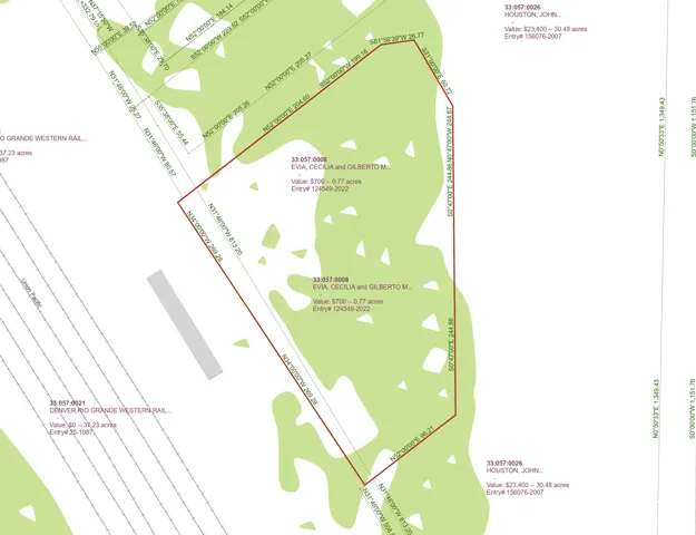 Plat Map. Illustrating property boundaries, acreage, and owner details