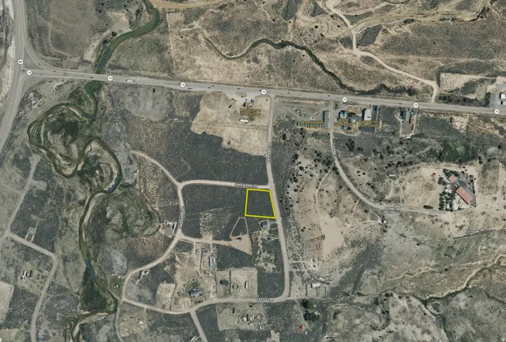 Aerial Map. Illustrating the property's boundaries and surrounding geographical features