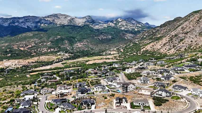 Surrounded by mountains, foothills, and lake views