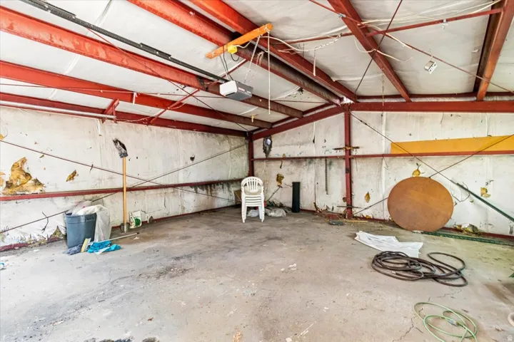 Inside the 2 car garage