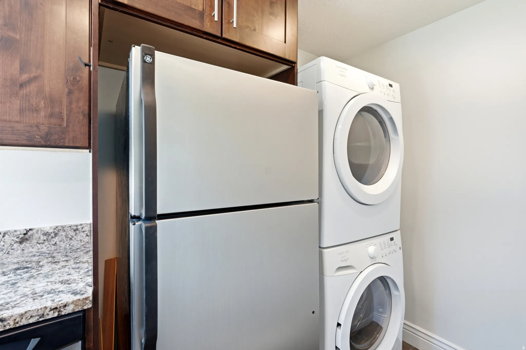 Kitchen and laundry of the ADU`