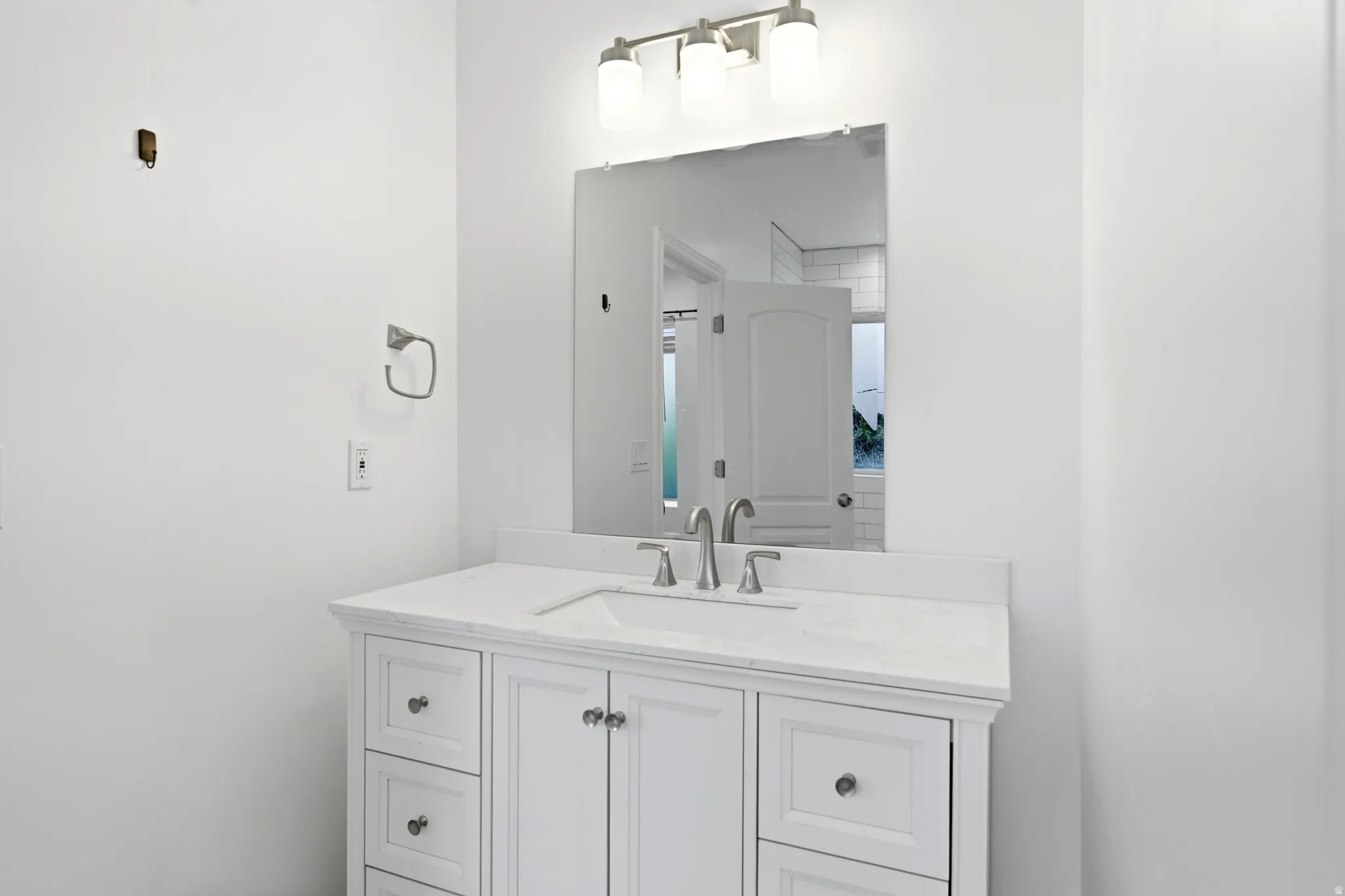 Middle level bathroom.