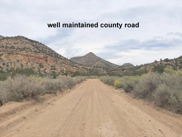 Well maintained county road.