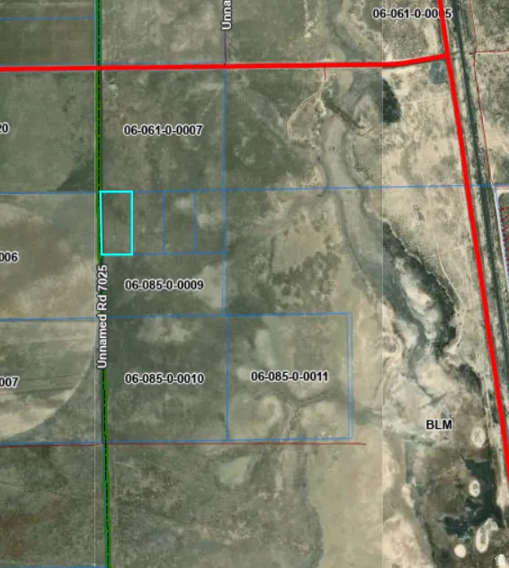 Parcel Map. Displaying property boundaries and identification numbers for the depicted land area