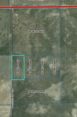 Plat Map. Illustrating property parcel divisions and numerical identifiers