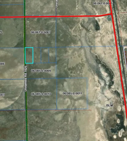 Parcel Map. Displaying property boundaries and identification numbers for the depicted land area