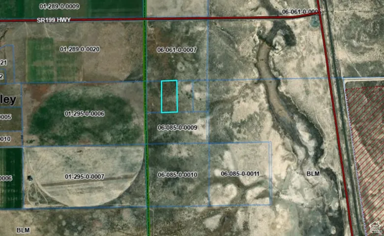Parcel Map. Displaying property boundaries and identification numbers for the property