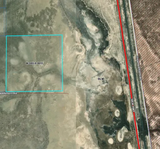 Parcel Map. Displaying the property boundaries and surrounding geographic features