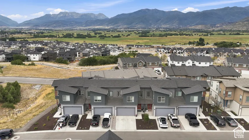 Modern townhome community featuring contemporary architectural designs