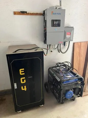 Wall-mounted Sol-Ark power inverter system
