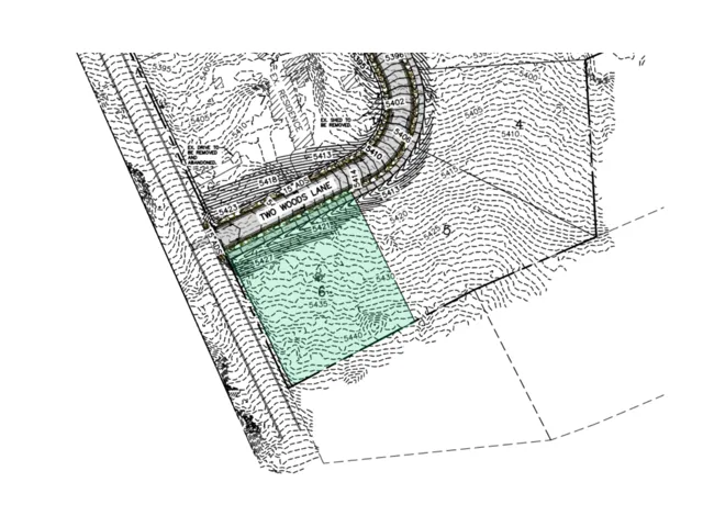Survey Plat. Illustrating the property boundaries and topographical features