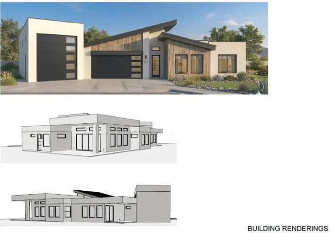 Building Renderings. Illustrating the property's exterior design from multiple perspectives