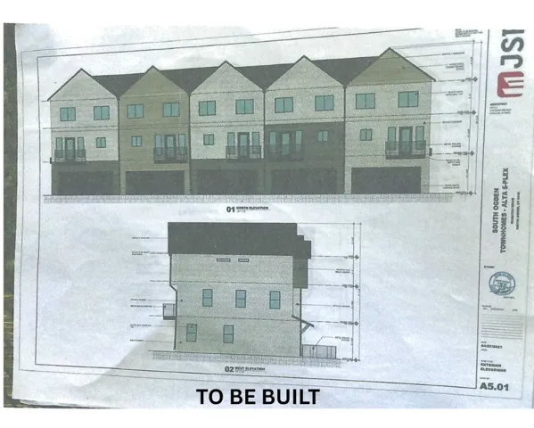 Architectural Drawing. Displaying elevations for the property