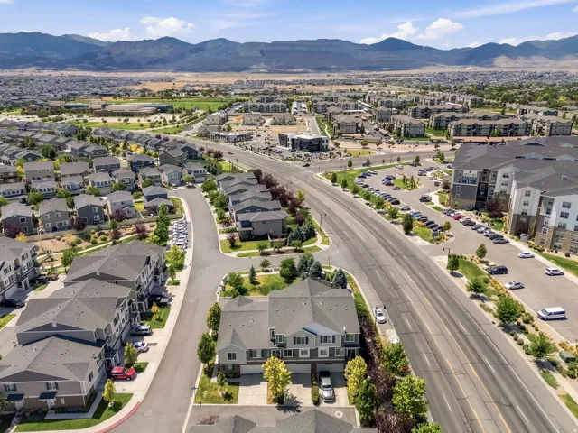 Expansive residential development with a mountain backdrop