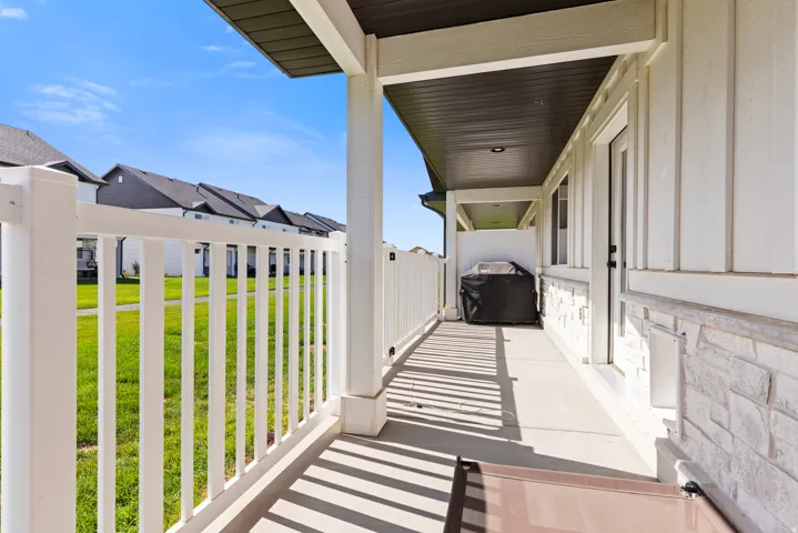 Back fenced Patio