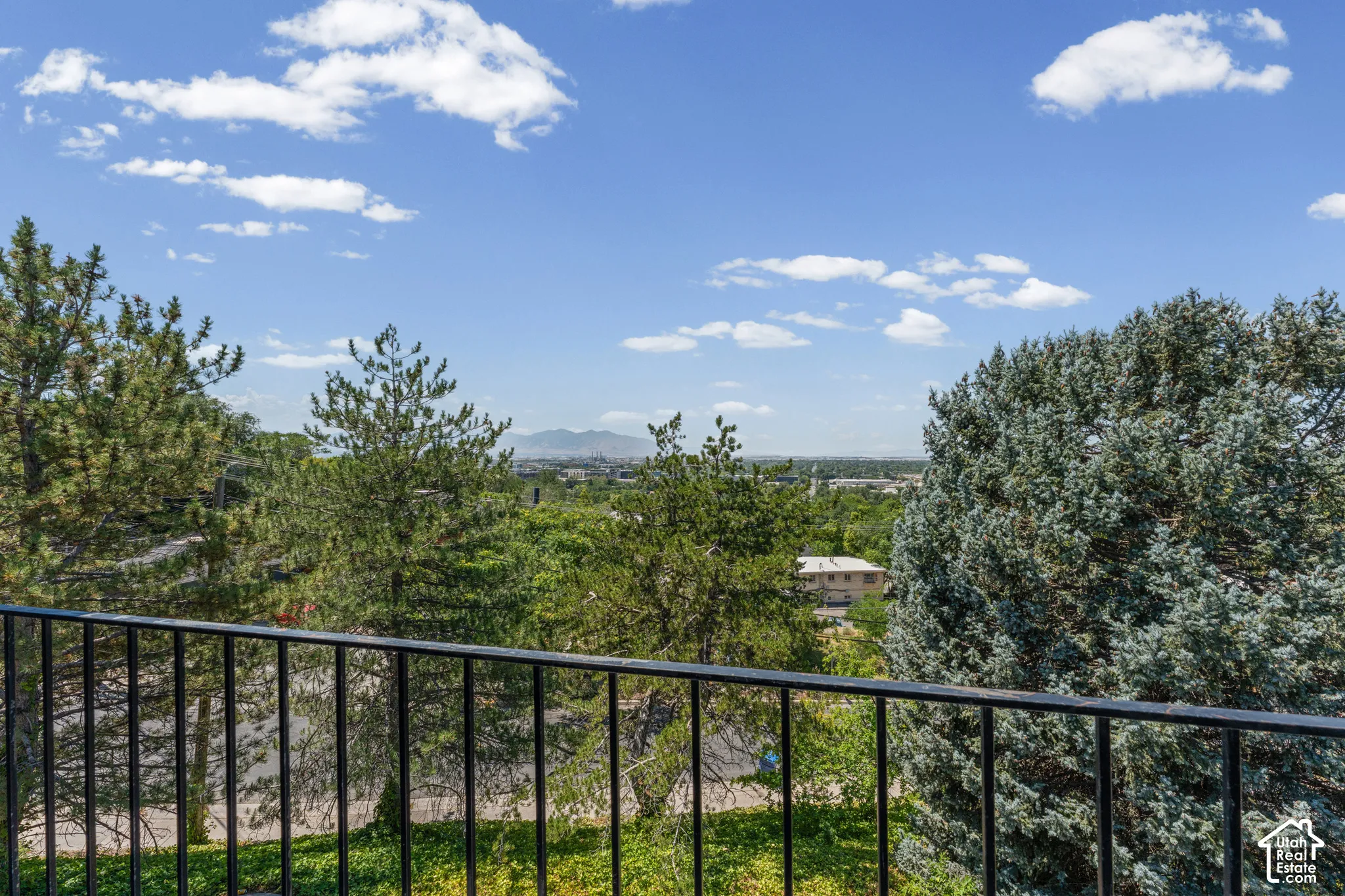 Wrought iron railing offering elevated outdoor space
