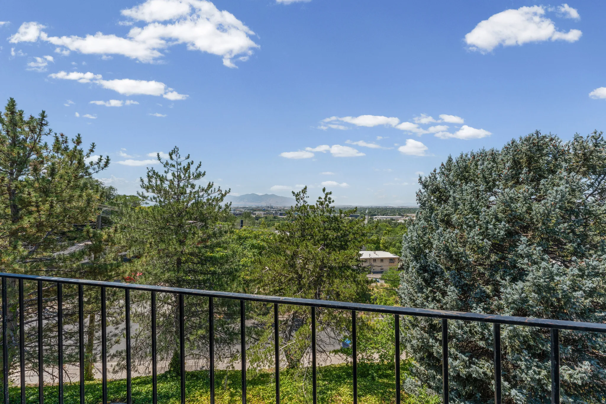 Wrought iron railing offering elevated outdoor space