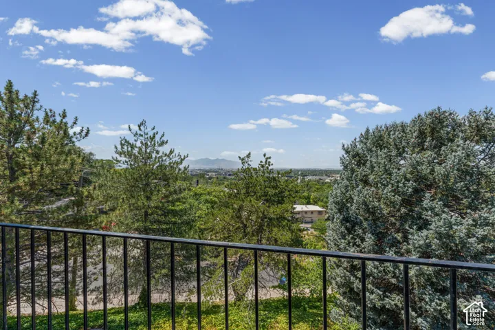 Wrought iron railing offering elevated outdoor space