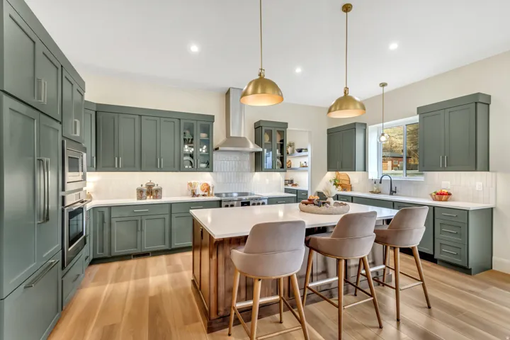 Choose painted finish or stained cabinetry