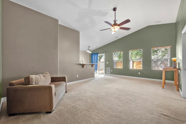 Huge, vaulted ceilings bring a warm and cozy feel