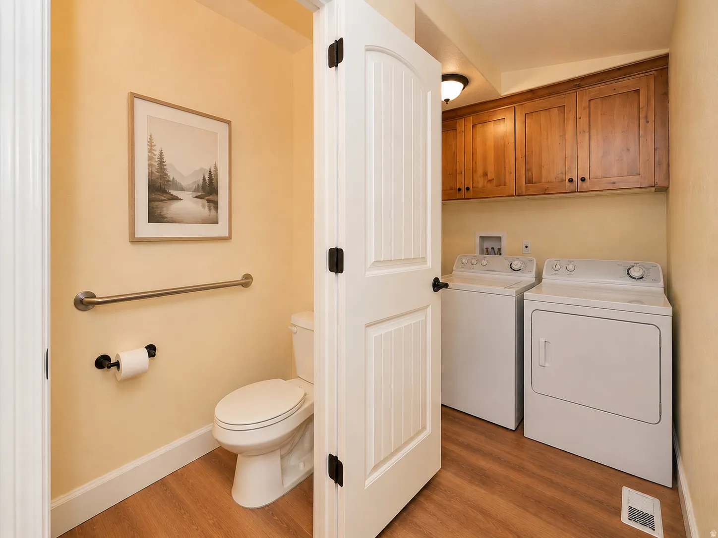 Half bath & laundry Room