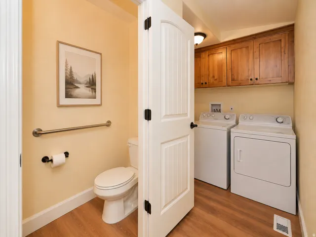 Half bath & laundry Room