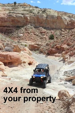 Jeep, hike, bike, UTV, from this property.