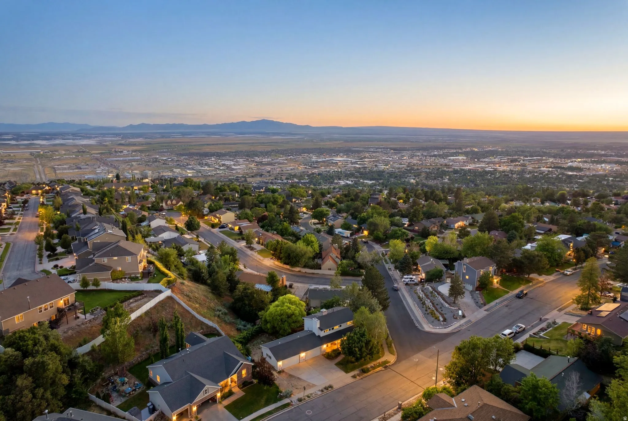 North Salt Lake East Bench corner lot with expansive valley views