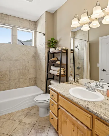 Additional Upstairs Full Bathroom Nestled Conveniently Close to Bedrooms 3 and 4