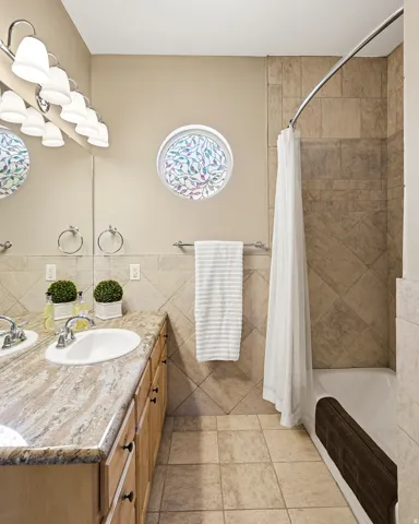 Upstairs Full Bathroom off of Bedroom 2