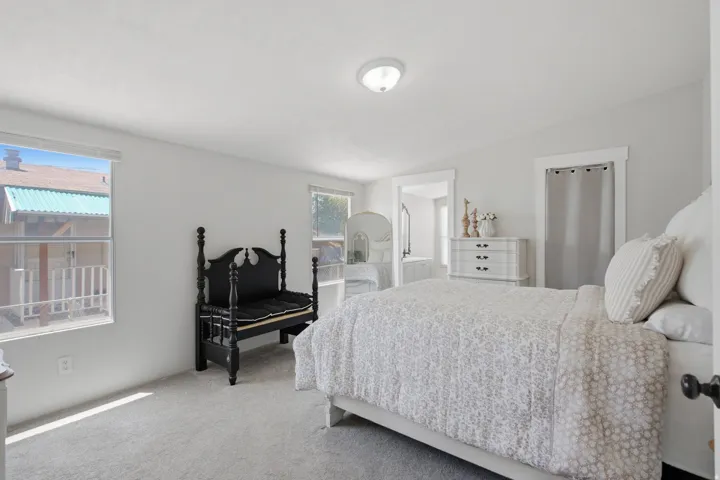 White walls with a ceiling-mounted light fixture