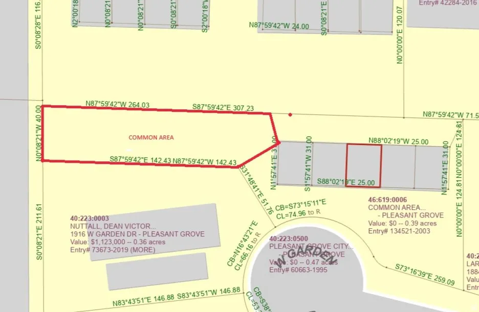 Survey Map. Illustrating property boundaries, common areas, and ownership details for the specified parcels