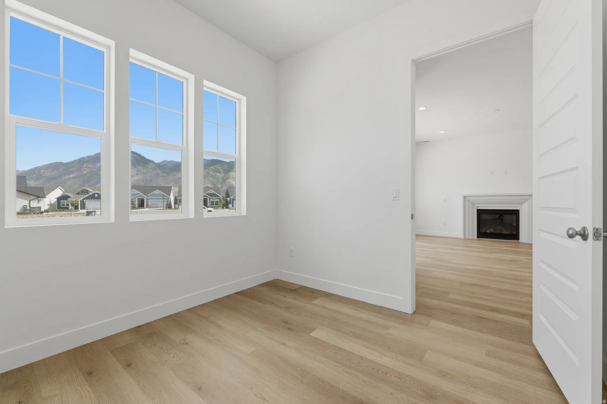 Office with LVP flooring