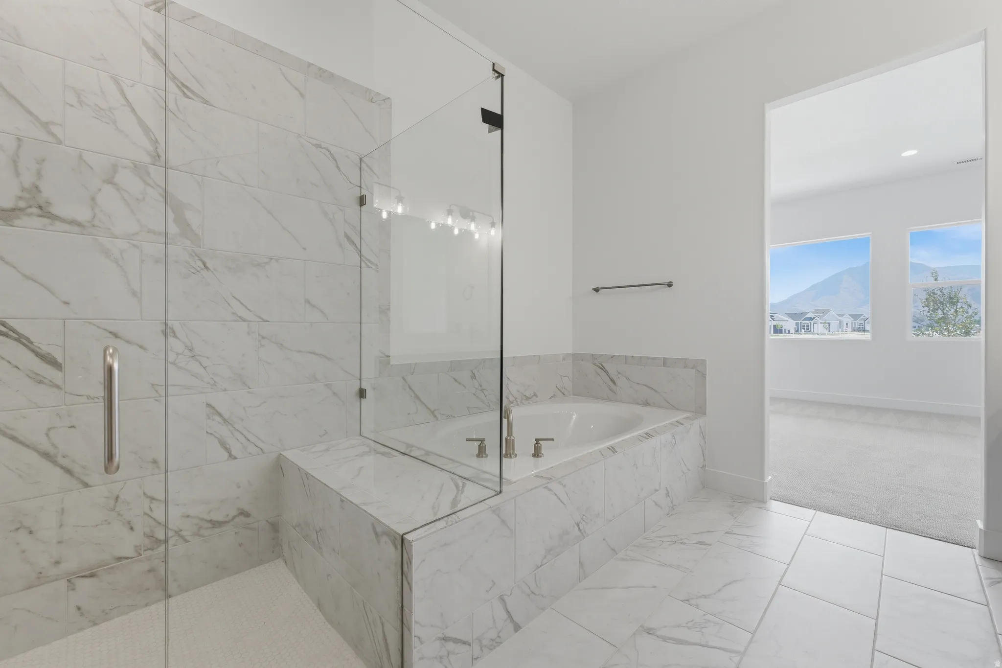 Roll-in Shower with Bench