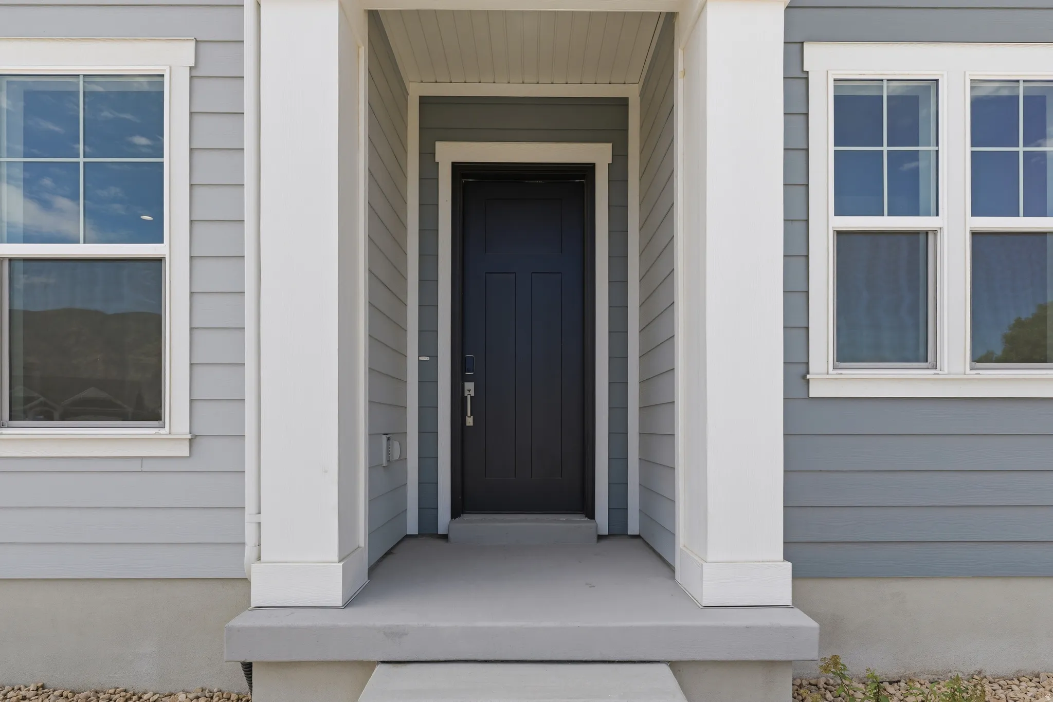 Covered Porch with 8' Entry Door