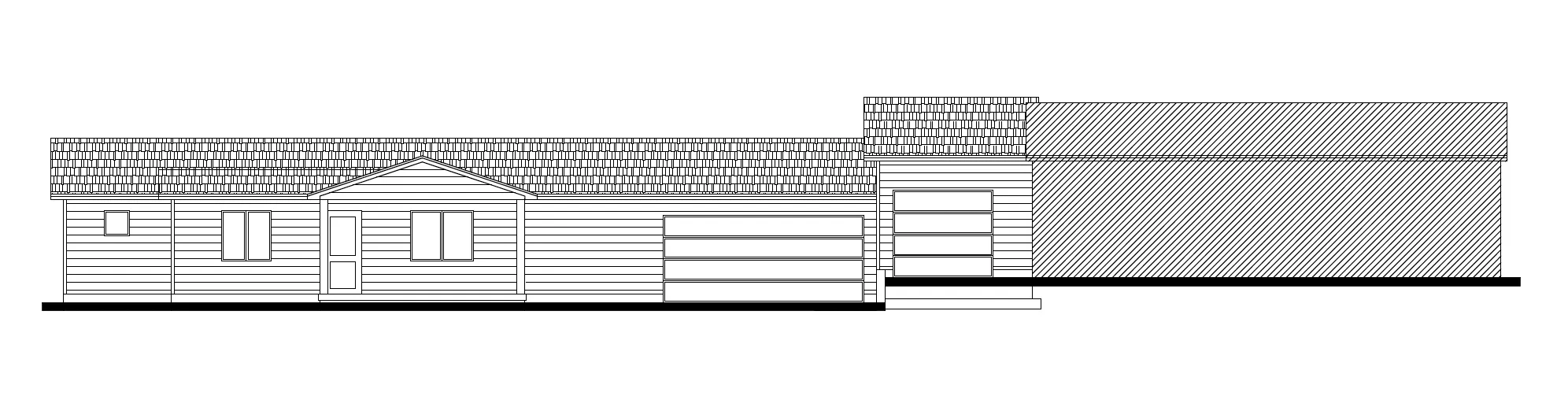 Drawing for potential future house on property.