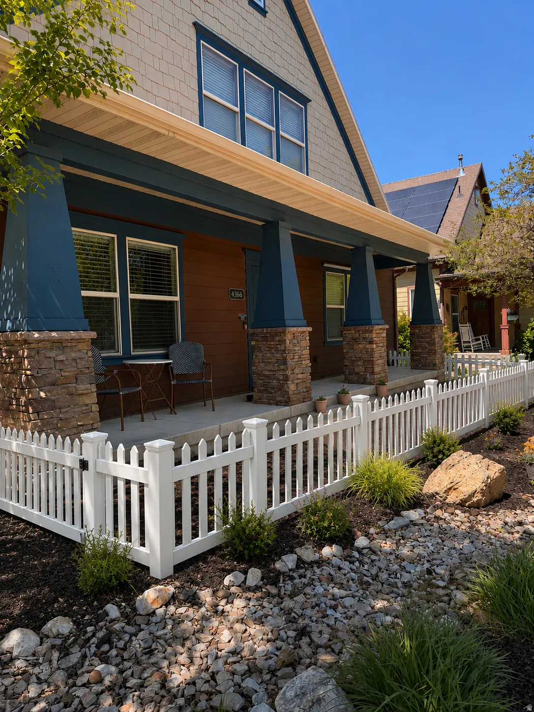 Digital image of fenced yard option that Daybreak allows. Fence is not actually installed.