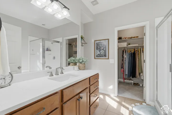 Primary Closet: walk-in (with door)