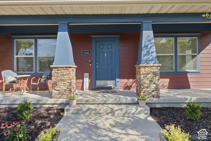 Lots of patio / sitting space on both sides of the door