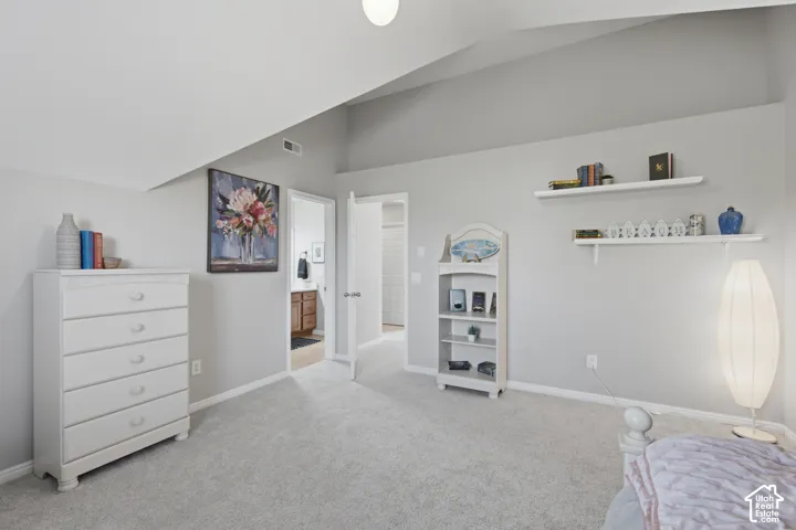 Bedroom 2, vaulted ceilings