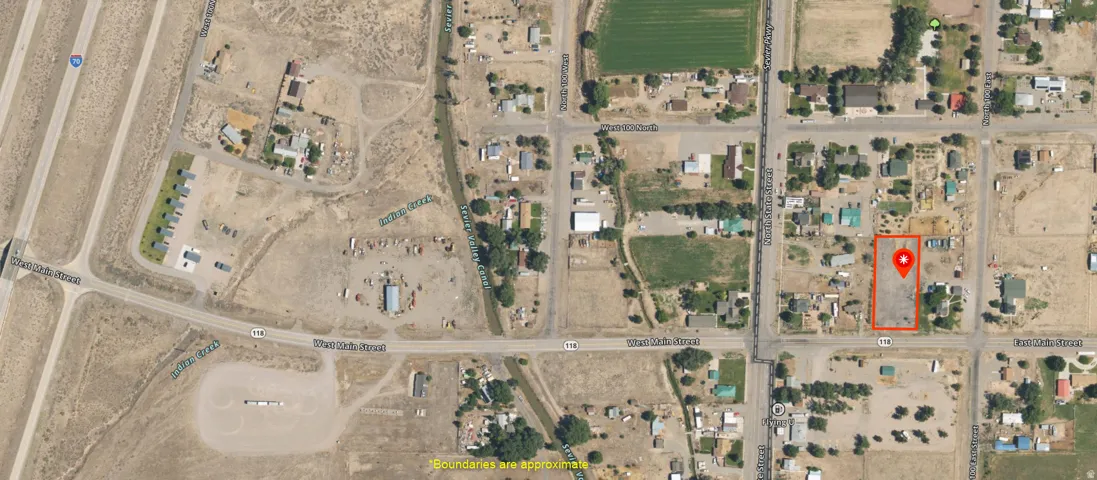 Aerial Map. Depicting the location and boundaries of the property