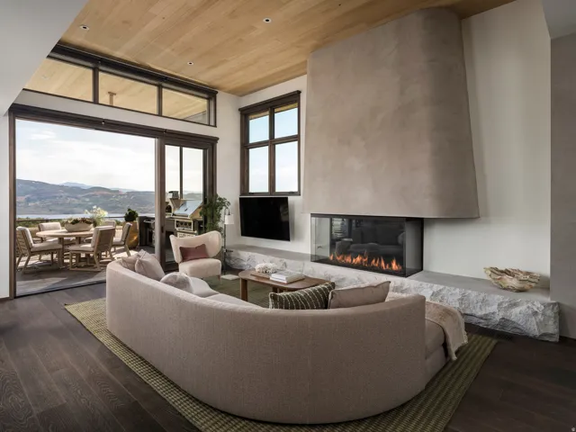 Wood-finish flooring throughout
