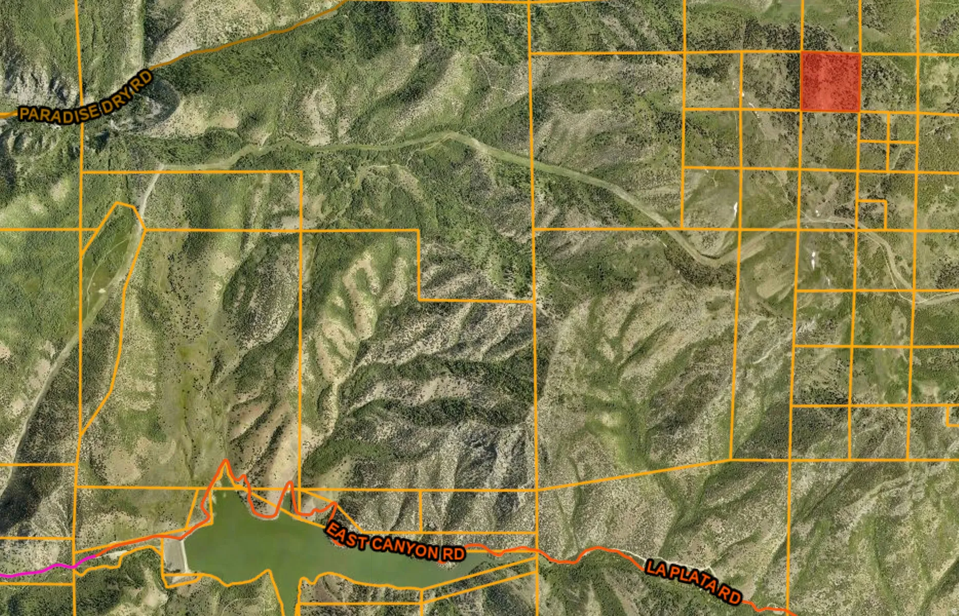 Property Map. Illustrating the property's location and surrounding land divisions