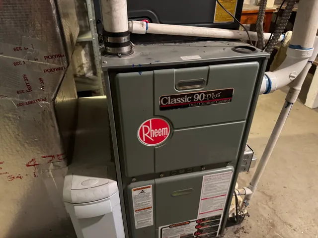Rheem Classic 90 Plus furnace with Dual Comfort Control