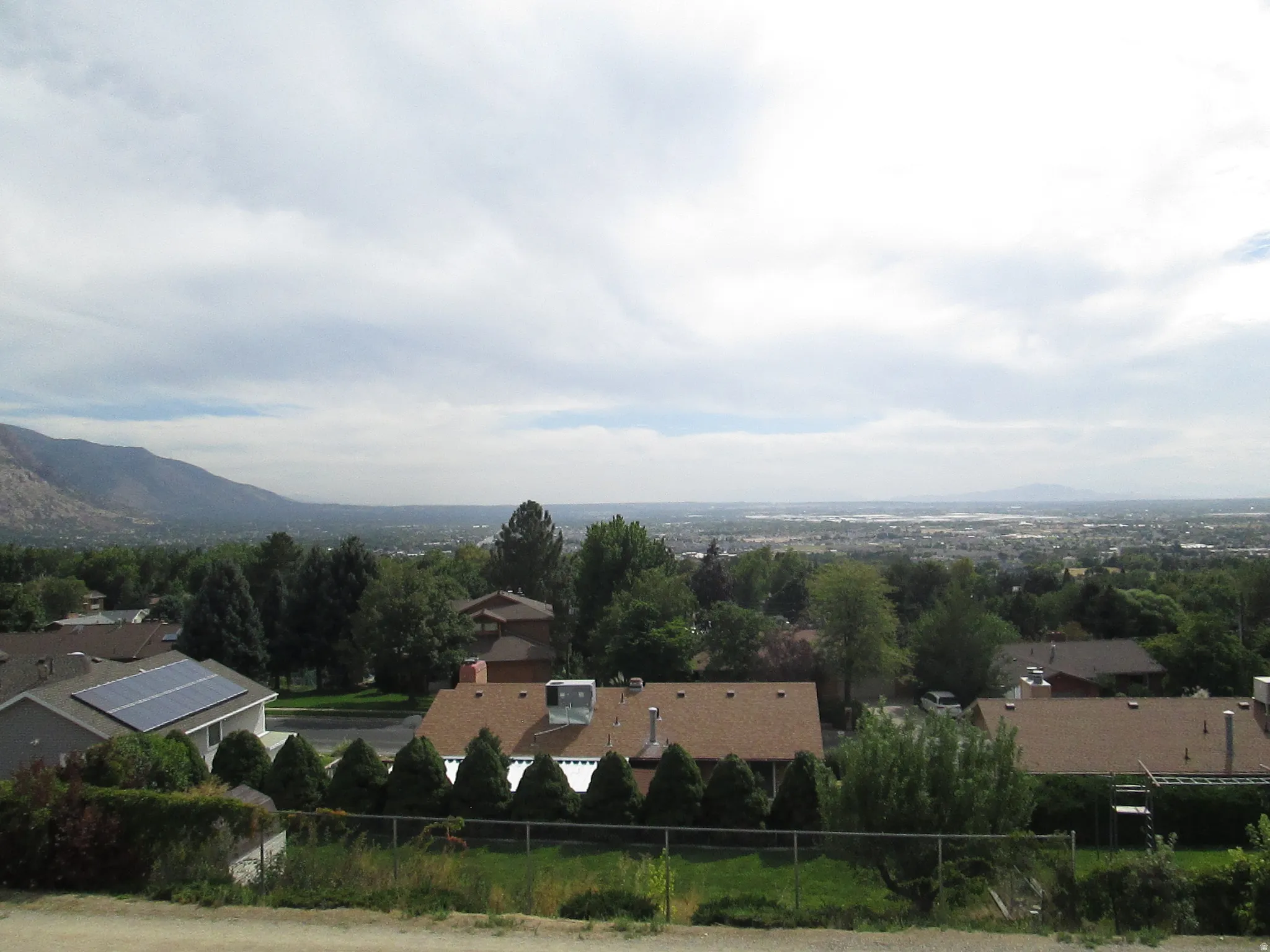 Mountain backdrop and expansive city scape
