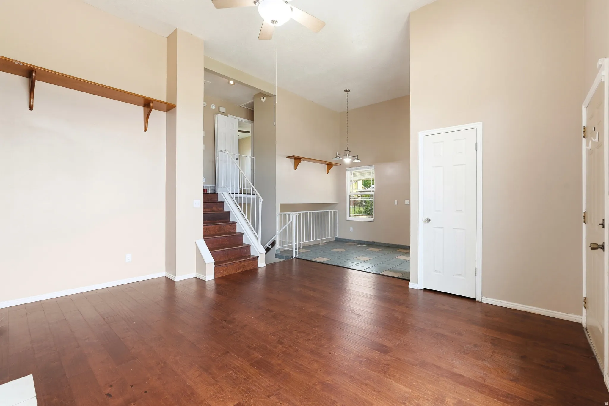 Entrance foyer and living room